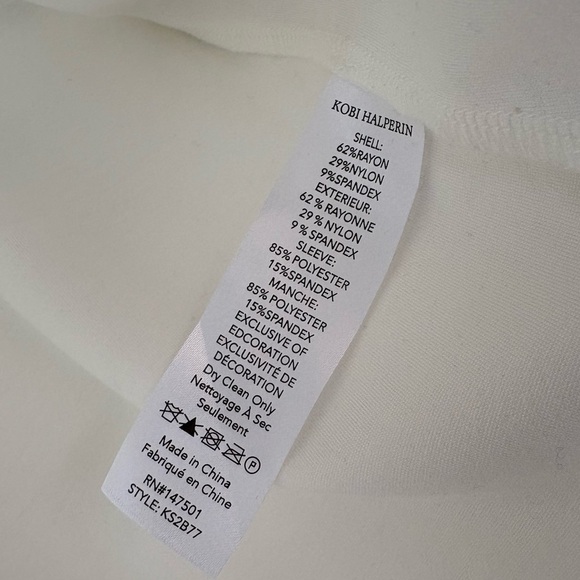 Kobi Halperin Julia Contrast Eyelet Blouse Size XS - Picture 6 of 7